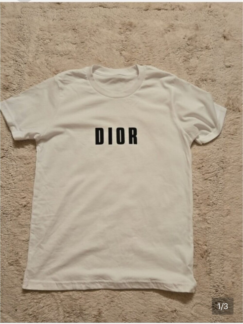 Dior White Shirt Size S